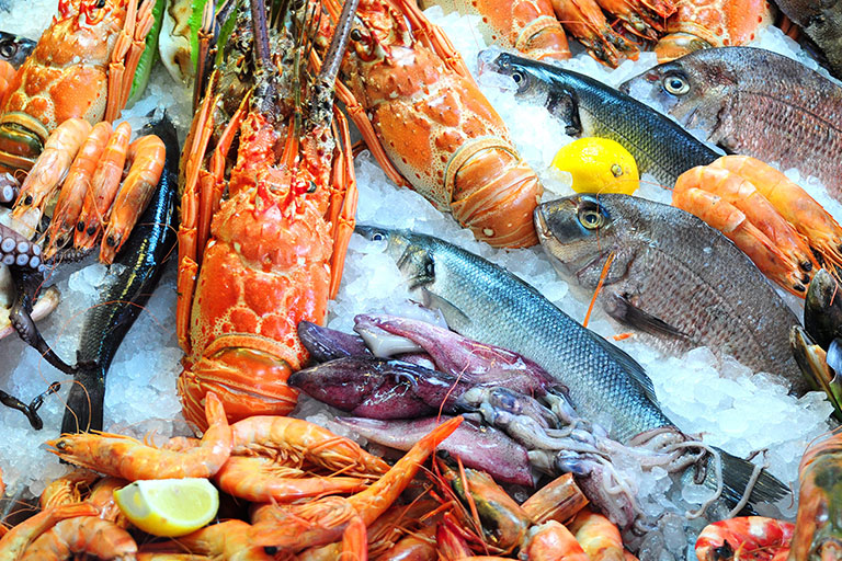 Pescados e Frutos do Mar